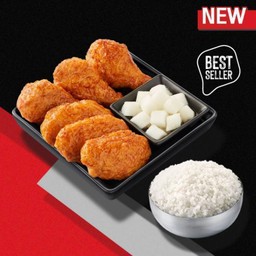 ปีกไก่บอนชอน (6 ชิ้น)