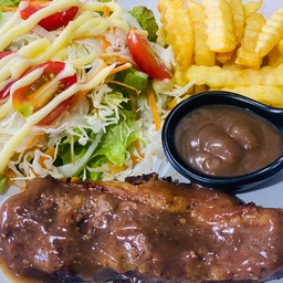 สเต็กเนื้อพริกไทยดำ