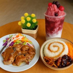 โบ๊ะบ๊ะคาเฟ่ & กะบับไก่ชีสพ่นไฟรังสิต