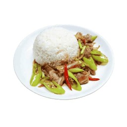 พริกอ่อนหมูกรอบ