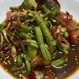 ตำถั่ว ปู-ปลาร้า