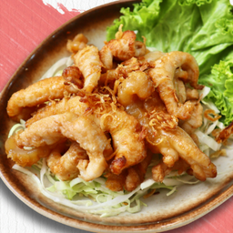 ไข่หมึกทอดน้ำจิ้มซีฟู้ด