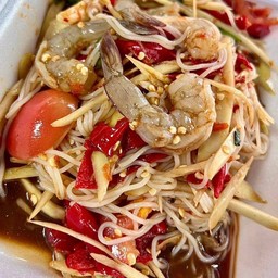 ตำซั่วกุ้งสด