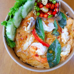 ข้าวไข่ข้นห่อหมกทะเล