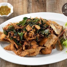 ปลาทับทิม ทอด สมุนไพร / 1ตัว