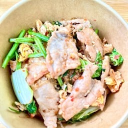 สุกี้ผัดแห้งหมูหมัก