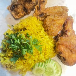 ข้าวหมกเปล่า+ตับไก่1+ปีกไก่1+น่องไก่1