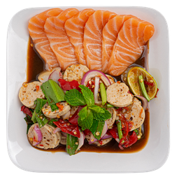 ยำหมูยอแซลมอน