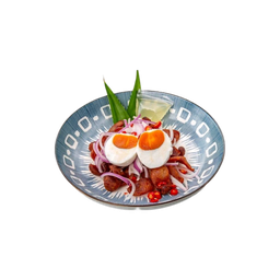ยำกุนเชียงไข่เค็ม