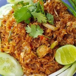 ข้าวผัดหมูสับใส่วุ้นเส้น
