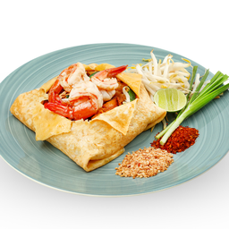 ผัดไทกุ้งห่อไข่