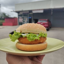 แฮมเบอร์เกอร์กุ้งทอด