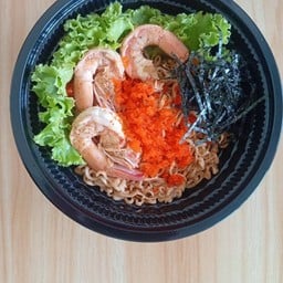 มาม่าซอสบาบิคิวไข่กุ้ง+กุ้ง(แห้ง)