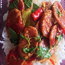 ข้าวกะเพรา กุนเชียง