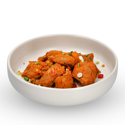 ปลากะพงคั่วไข่เค็ม