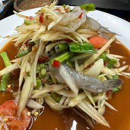 ตำกุ้งสด (สวนค้ำคูณ )