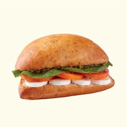 เฟรชมอซซาเรลล่าเพสโต้แซนด์วิช (มังสวิรัติ)