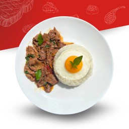 ข้าวกะเพราเนื้อออสเตรเลียสไลด์