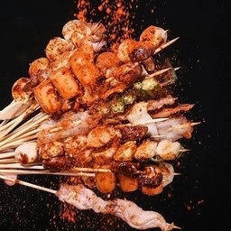 หม่าล่าย่างหมู 10 ไม้ (ชุดกลาง)