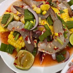 ยำ 2 กุ้ง (สด+ลวก)