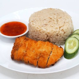 ข้าวมันไก่ทอด