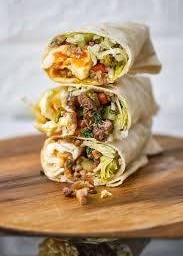 Wraps ข้าวหมูทอด