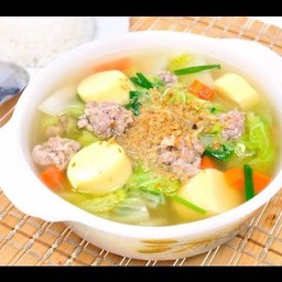 แกงจืดเต้าหู้หมูสับ