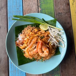 ผัดไทกุ้งสด(เส้นวุ้นเส้น)