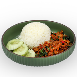 ข้าวผัดกะเพราหมูสับ