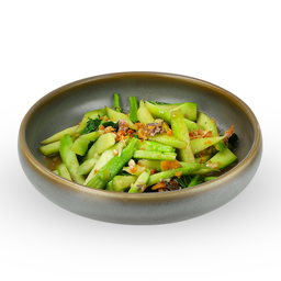 ผัดคะน้าฮ่องกงปลาเค็ม