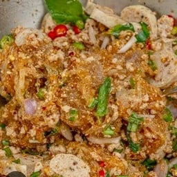 ลาบวุ้นเส้นใส่หมูสับหมูยอ
