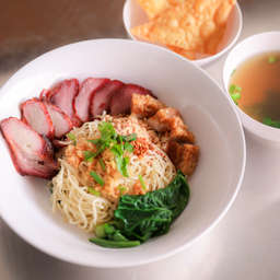 บะหมี่แห้งหมูแดง