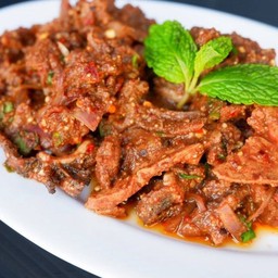 ลาบคั่วเนือ เปรี้ยว