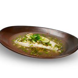 ปลากะพงนึ่งมะนาว