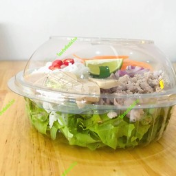 ยำขนมจีน หมูยอ หมูสับ