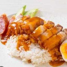 ข้าวหมูกรอบ