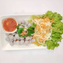 ลวกจิ้มลูกชิ้นปลากราย