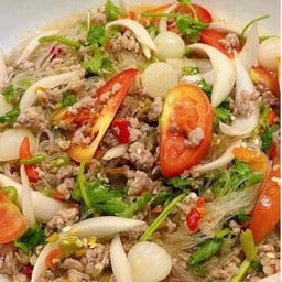 ยำวุ้นเส้นหมูสับ