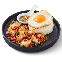 ข้าวกะเพราหมูกรอบ