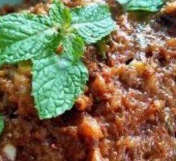 ลาบปลา ตาชื่น( ลาบดิบ )