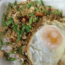 ผัดถัวฝักยาวหมูสับ