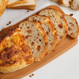 Bacon Cheese Sourdough (Half Loaf)