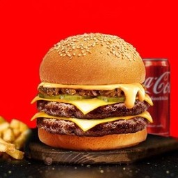 Philly Cheesesteak Burger Combo