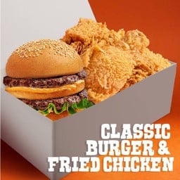เซตคลาสสิคเบอร์เกอร์ & ไก่ทอด Lineman