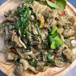 หมกหม้อเห็ด ใส่สามชั้น