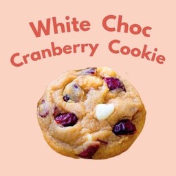 white choc cranberry soft cookies