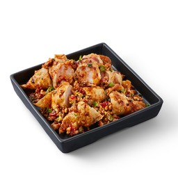 เกี๊ยวทอดแห้งยำ