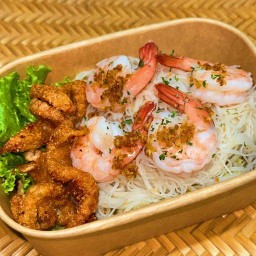 ชิคม่อน 🚨หมี่ไก่ฉีก หมี่แซลมอน ยำเส้นแก้ว (มธ.)