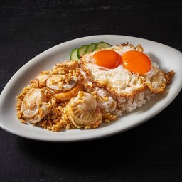 หอยเชลล์กระเทียมไข่แฝด