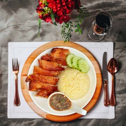 ข้าวมันไก่อบถัง